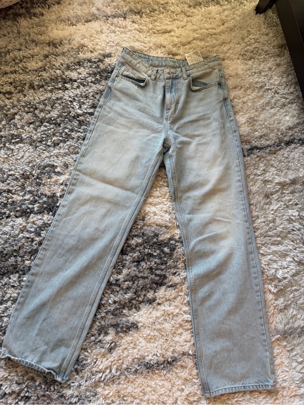 ZARA TRF HIGH RISE WIDE LEG JEANS | 6